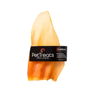 Petisco Pet Treats Orelha Bovina Supremo para Cães 1 Unidade