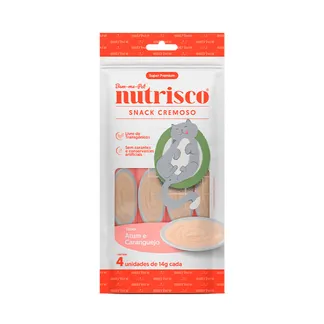 Petisco Snack Nutrisco para Gatos Sabor Atum e Caranguejo 56g