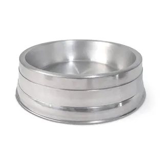 Comedouro de Alumínio Pesado Pequeno para Cães 1000ml São Benedito Pet