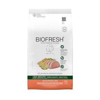 Ração Biofresh para Cães Adultos de Porte Mini e Pequeno Sabor Lombo, Abacaxi, Arroz Integral e Ervas 1Kg