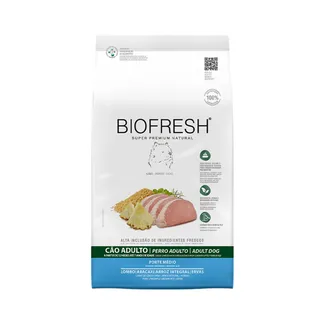 Ração Biofresh para Cães Adultos de Porte Médio Sabor Lombo, Abacaxi, Arroz Integral e Ervas 3Kg