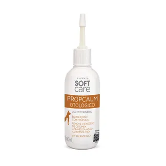 Solução Otológica Propcalm Soft Care Pet Society para Cães e Gatos 100ml