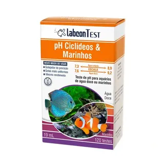 Labcon Teste pH Ciclideos e Marinhos 19ml Alcon