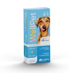 Antipulgas e Carrapatos WellPet 100mg para Cães de 4,6Kg a 10Kg 1 Comprimido Ourofino