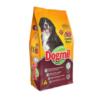 Ração Dogmil Natural para Cães Adultos de Todas as Raças Sabor Carne 1Kg
