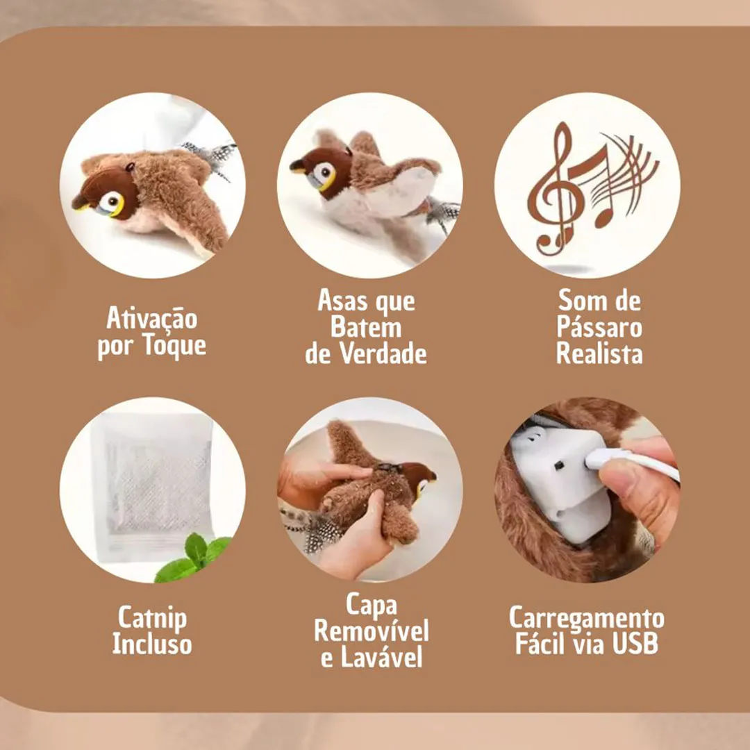 Brinquedo Pássaro para Gatos Napi