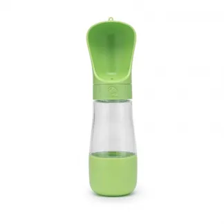Garrafa de Água Portátil e Dispenser de Ração 2 em 1 500ml para Cães Napi (Cores Variadas)