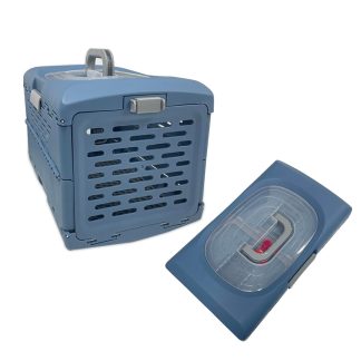 Caixa de Transporte Dobrável Azul para Cães e Gatos GR221845 Pet Next