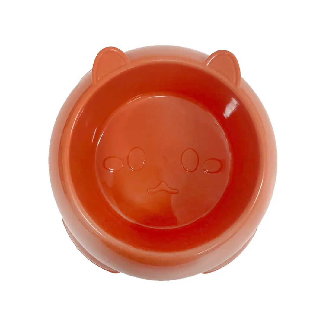 Comedouro Fofinho para Cães e Gatos Laranja GR223905 Pet Next