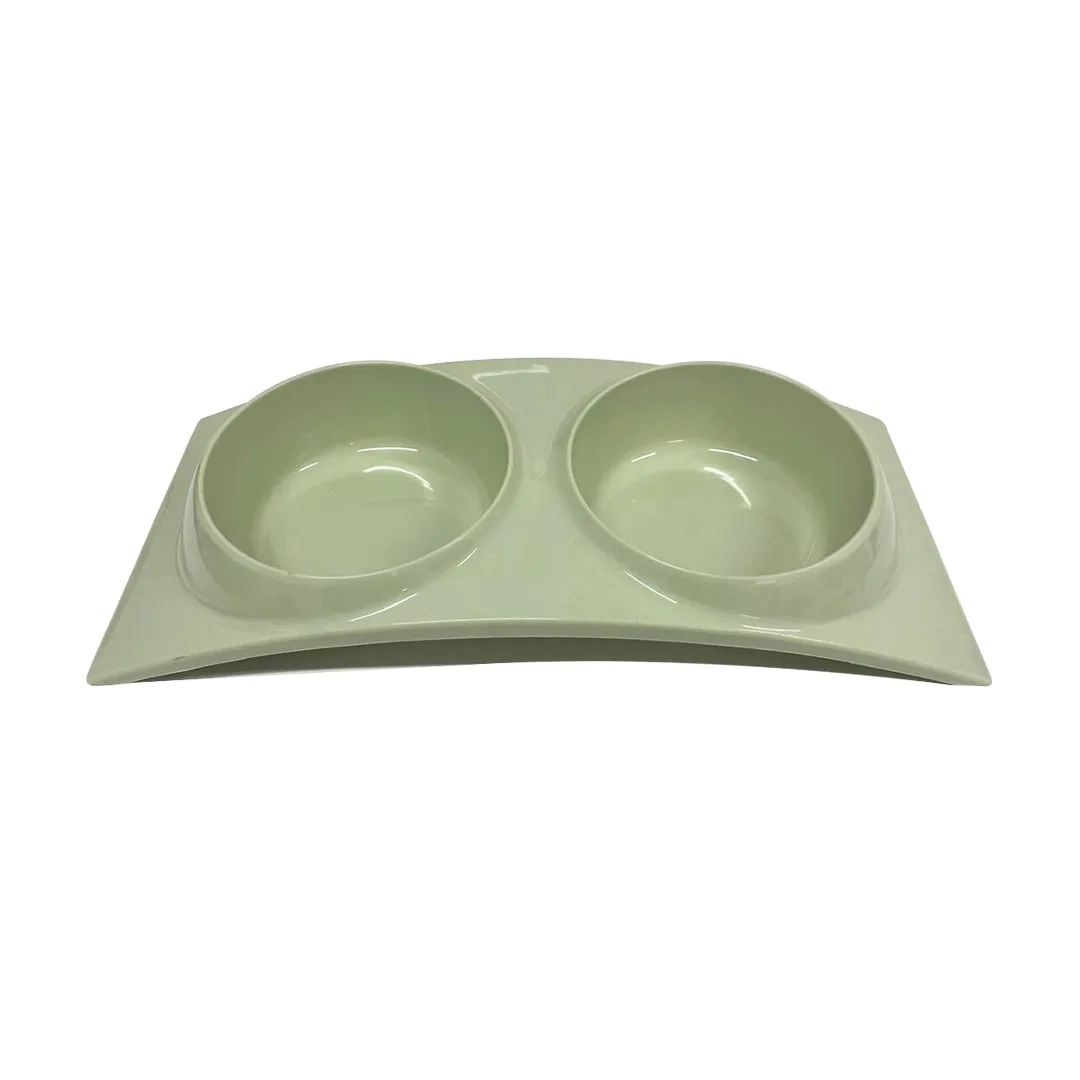 Comedouro Duplo Curvo para Cães GR215110 Pet Next (Cores Variadas)