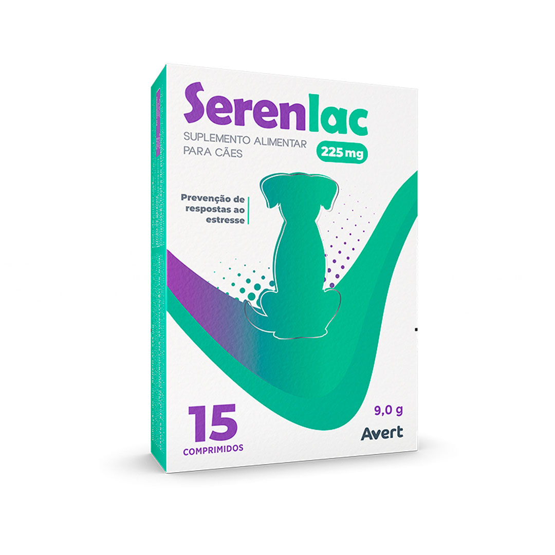 Suplemento Alimentar Serenlac 225mg para Cães 15 Comprimidos