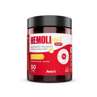 Suplemento Vitaminico Hemolipet para Cães e Gatos 30 Sticks Avert