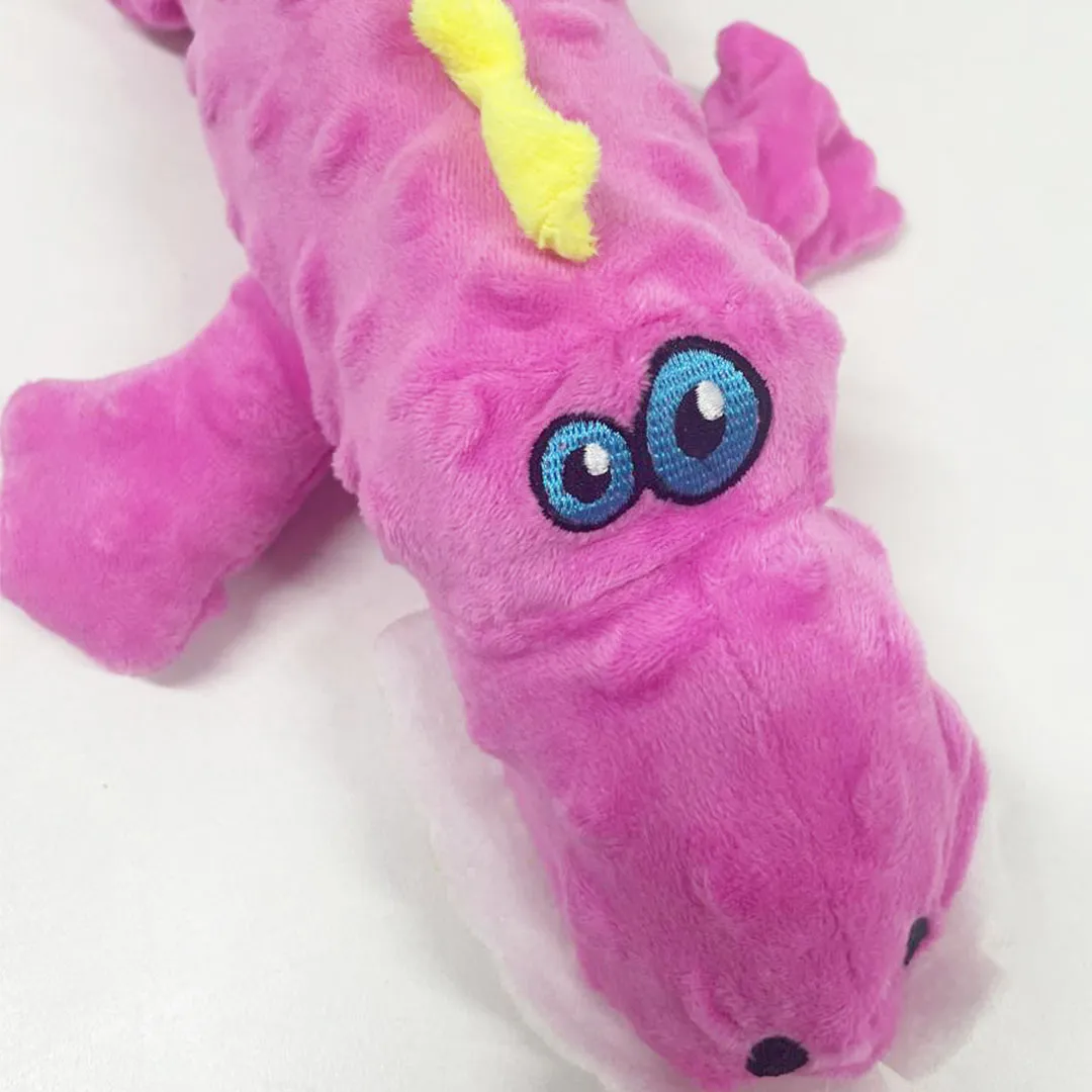 Brinquedo Pelúcia Jacaré Rosa para Cães GR223965 Pet Next