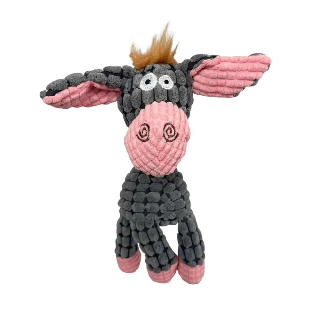 Brinquedo Pelúcia Vaca Cinza para Cães GR223980 Pet Next