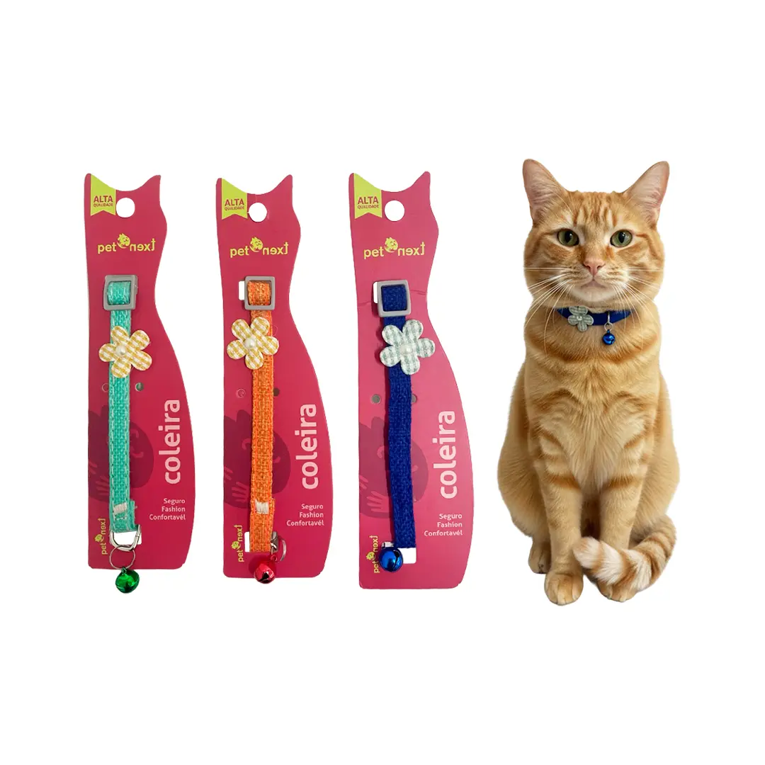 Coleira Para Gatos Com Guizo GR210954 Pet Next (Cores Variadas