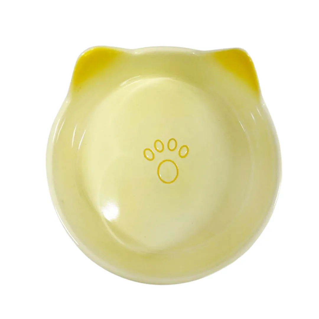 Comedouro Cerâmica Amarelo para Gatos GR223973 Pet Next