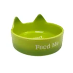Comedouro Cerâmica Verde para Gatos GR223313 Pet Next