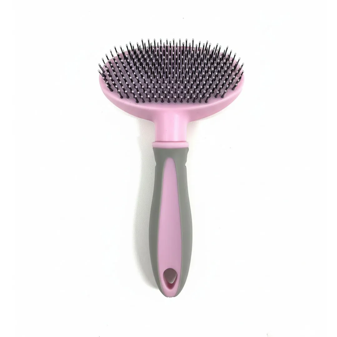 Escova Oval Rosa para Cães GR222979 Pet Next
