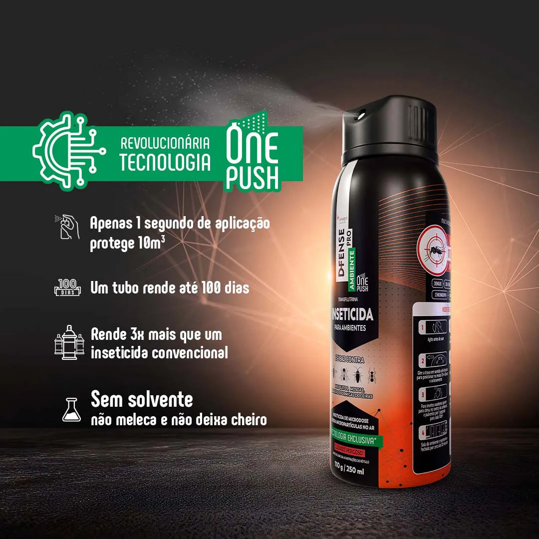 Inseticida D-Fense Pro Ambiente Spray 250ml Haxea - Terra Zoo