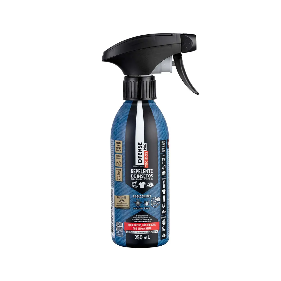 Repelente de Insetos D-Fense Pro Tecidos Spray 250ml Haxea