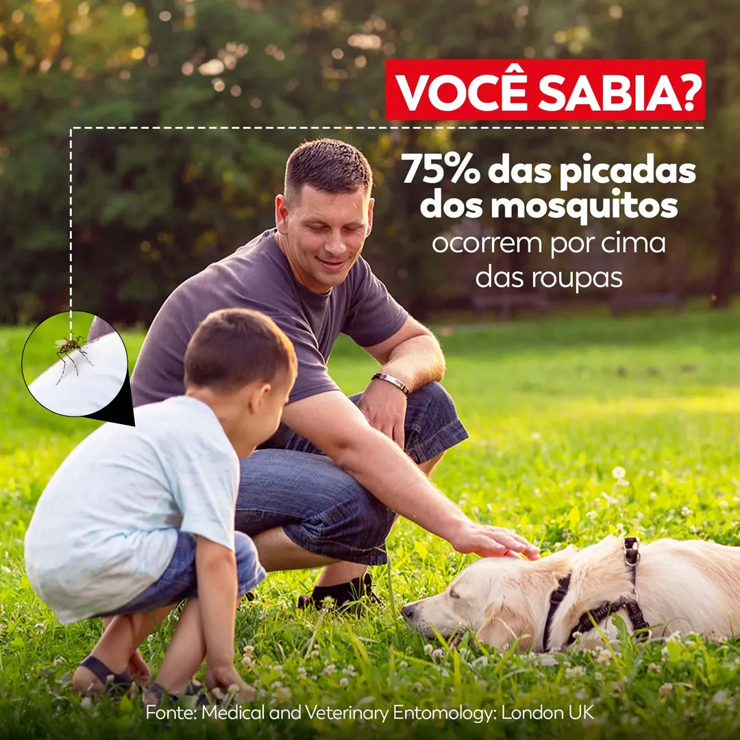 Repelente de Insetos D-Fense Pro Tecidos Spray 250ml Haxea
