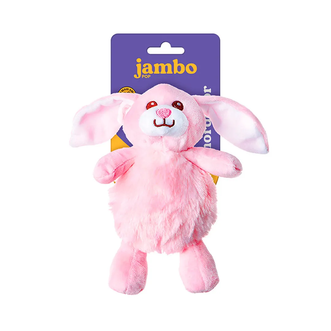 Brinquedo Mordedor Pélucia Pop Fofa Coelho para Cães Jampo Pet