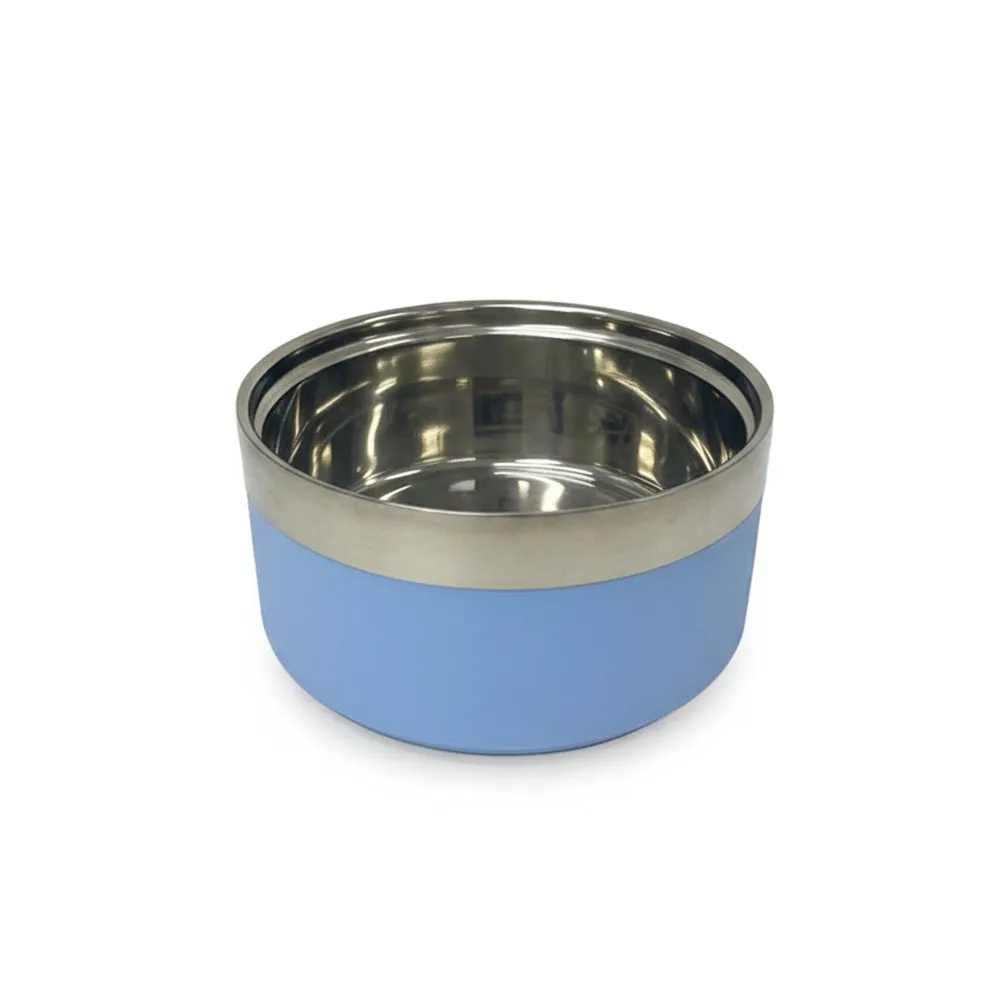 Comedouro Inoxidável Azul Pequeno para Cães GR222959 Pet Next