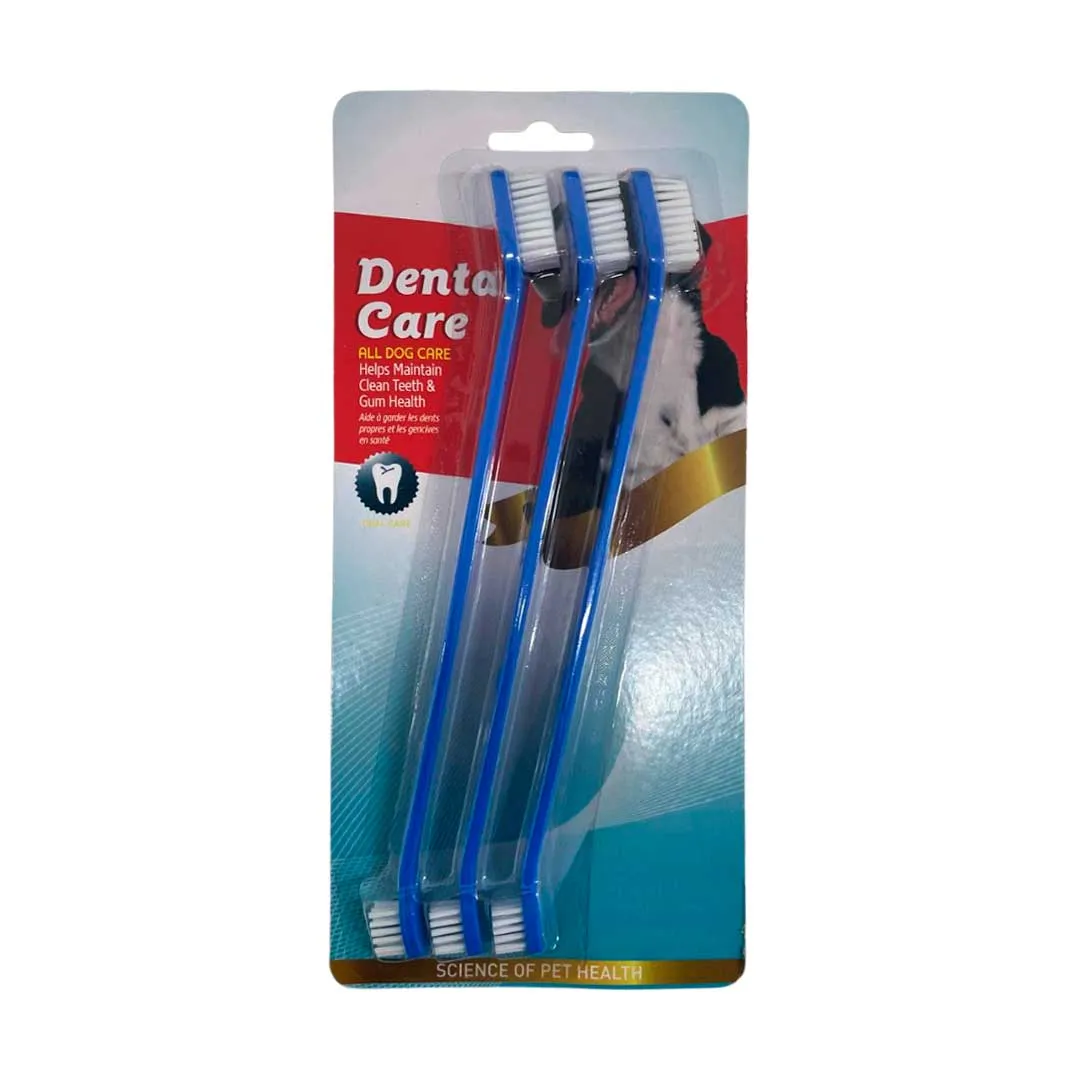 Kit Escova Dental para Cães GR221756 Pet Next 3 Unidades