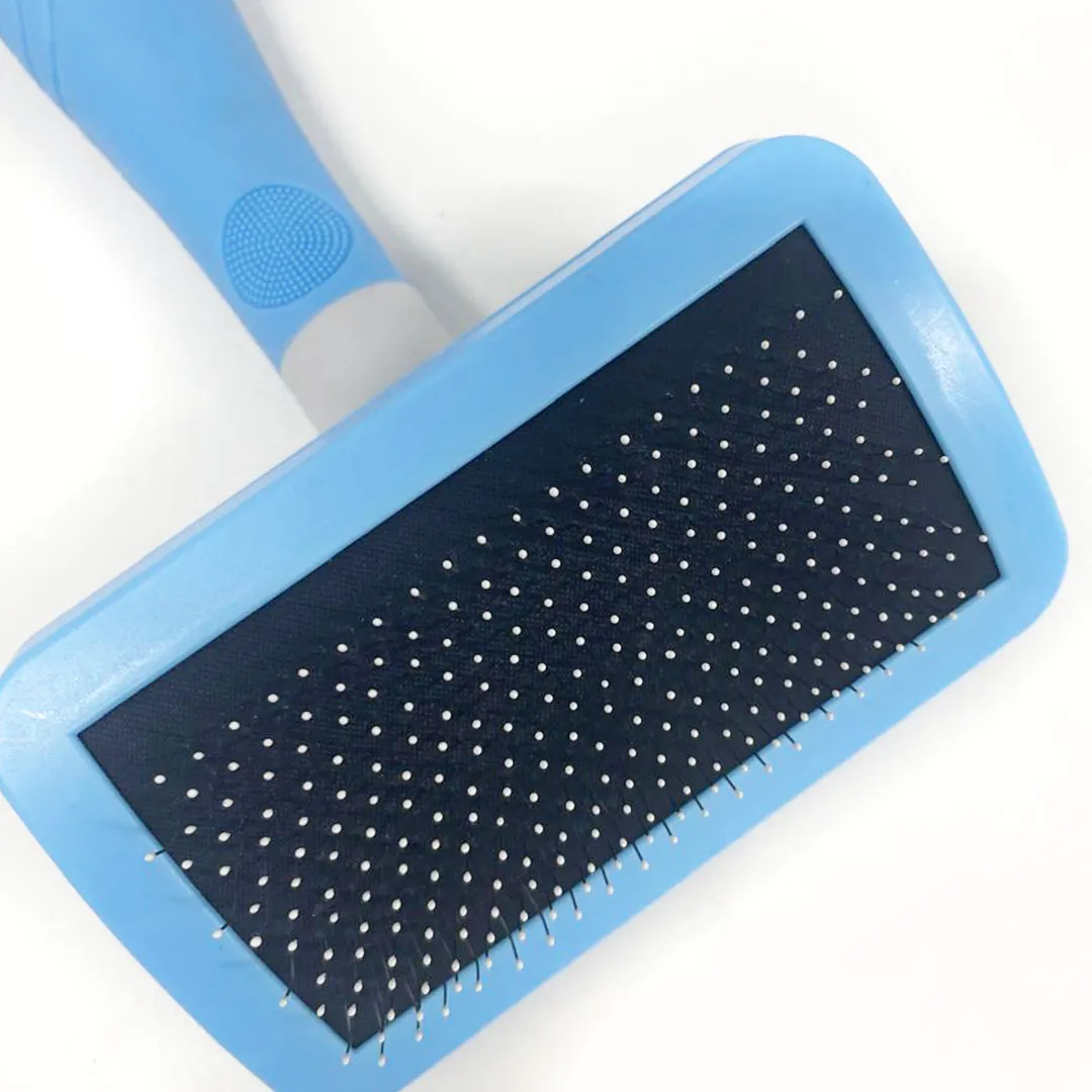Escova Emborrachada Grande Azul para Cães e Gatos GR221743 Pet Next