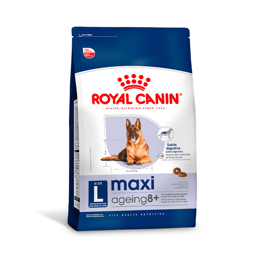 Ração Royal Canin Maxi Ageing 8+ para Cães Adultos de Raças Grandes 12Kg