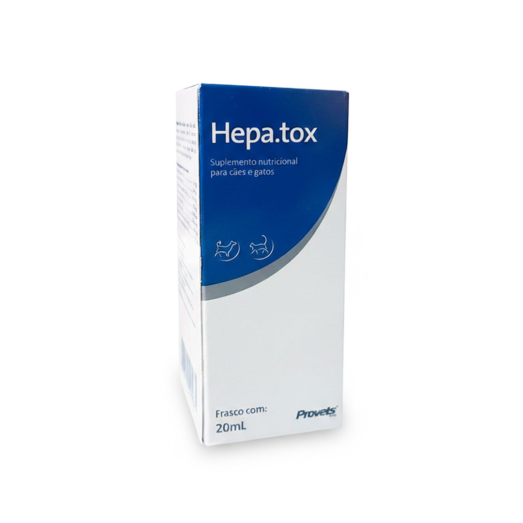 Antitóxico Hepatox 20ml para Cães e Gatos Provets