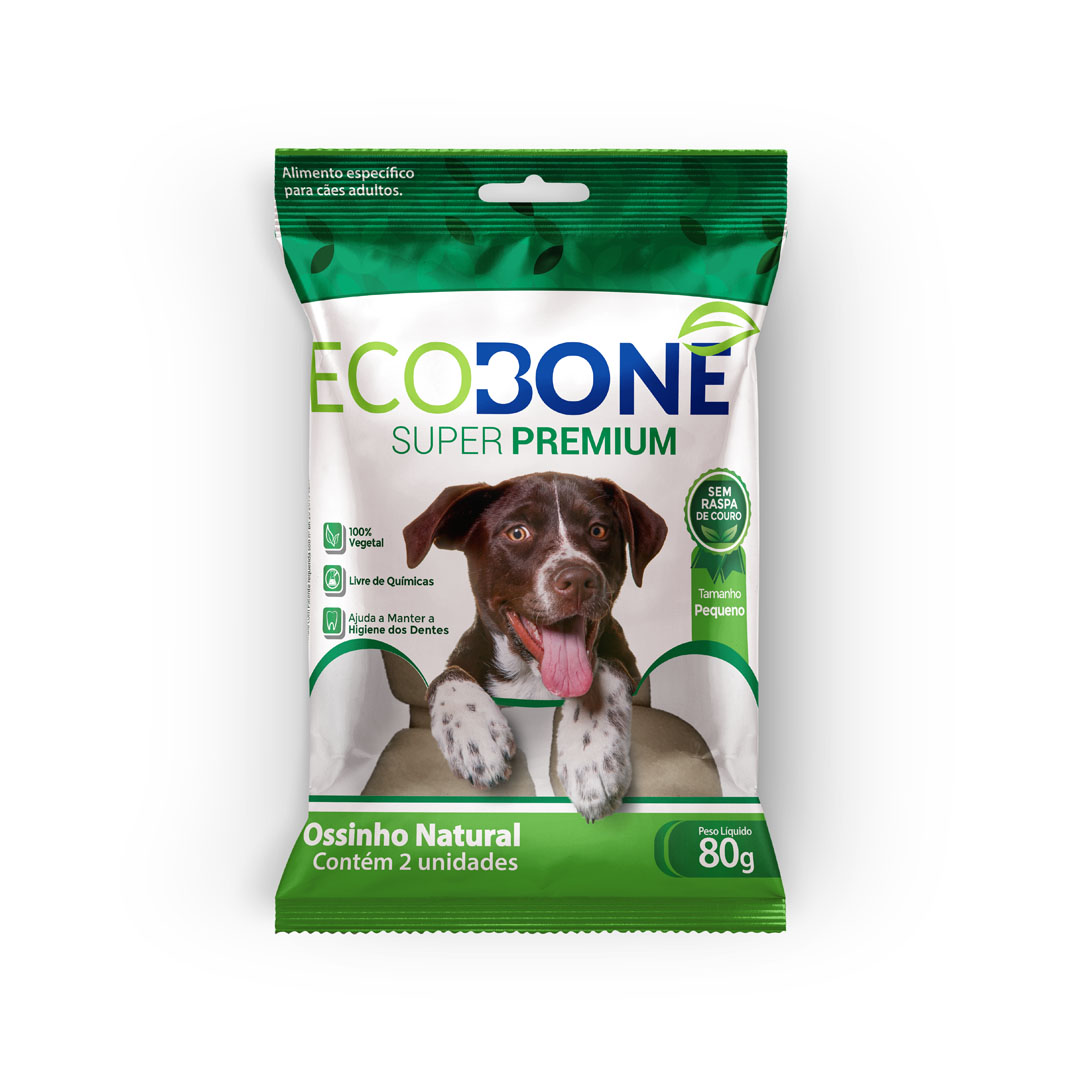 Ossinho Natural Ecobone Pequeno para Cães 80g