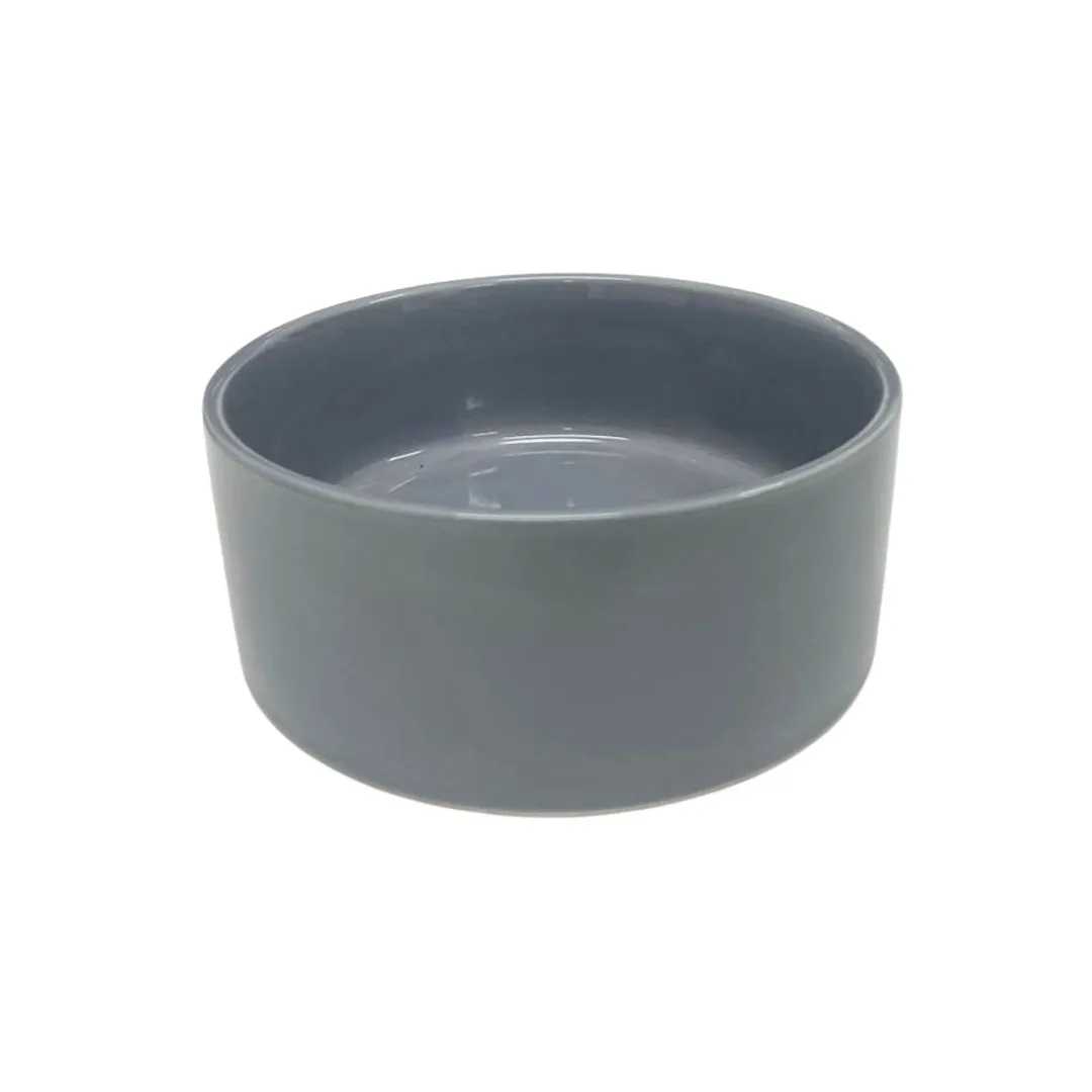 Comedouro Cerâmica Cinza Para Cães GR223311 Pet Next - Terra Zoo