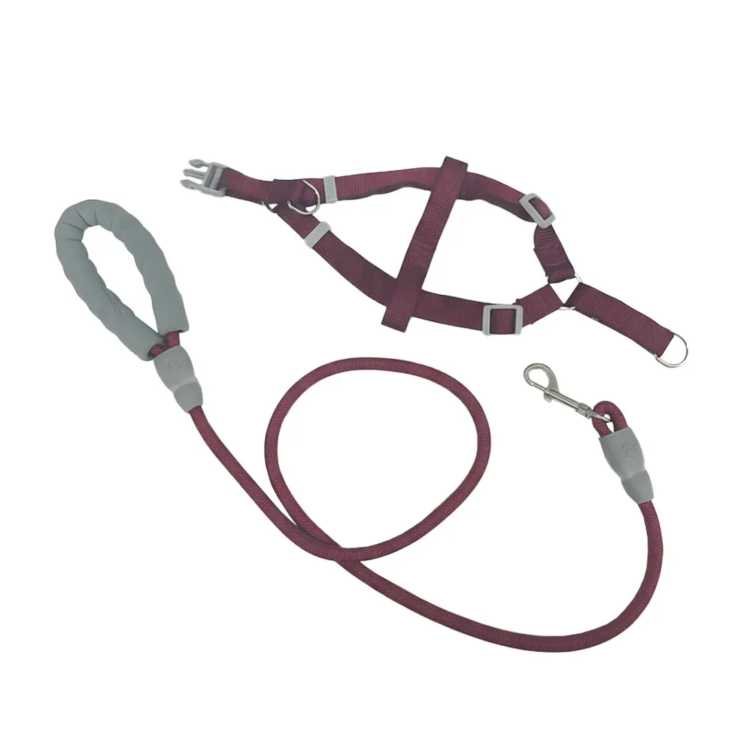 Peitoral Y Vermelho com Guia Corda 1,2m para Cães GR222262 Pet Next