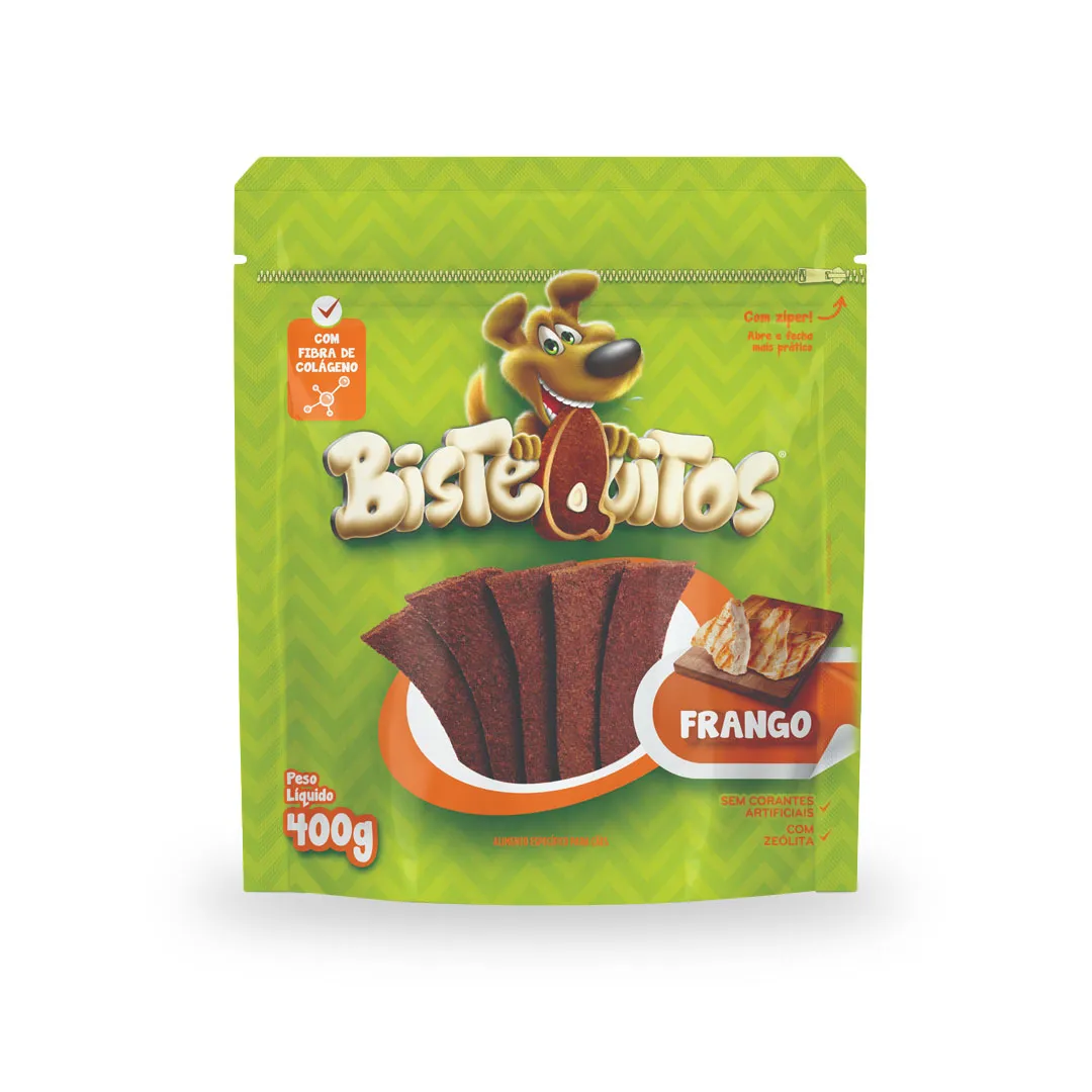 Bifinho Bistequitos Pet Nutrition para Cães Sabor Frango 400g
