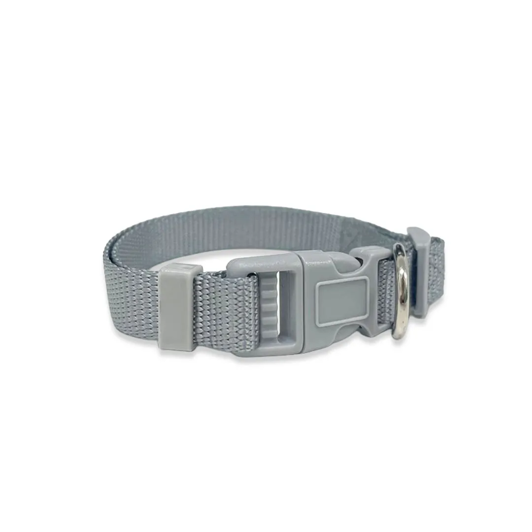 Coleira Cinza 1,5cm para Cães GR223886 Pet Next