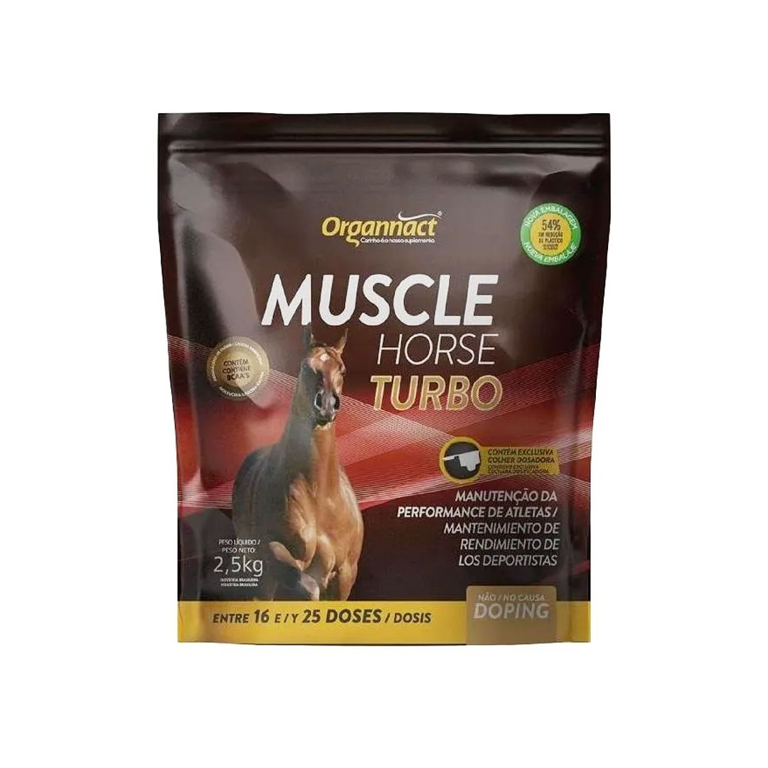Muscle Horse Turbo Sachê 2,5Kg Organnact