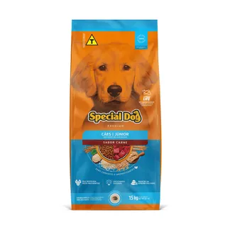 Ração Special Dog Júnior para Cães Filhotes Sabor Carne 15Kg
