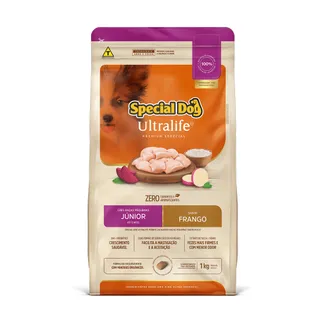Ração Special Dog Ultralife Júnior para Cães Fillhotes de Raças Pequenas Sabor Frango 1Kg