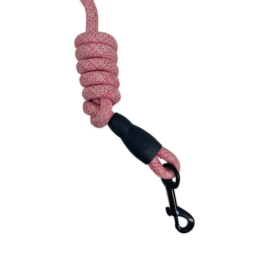Peitoral Nylon Rosa com Guia Corda 1,2cm para Cães GR223904 Pet Next