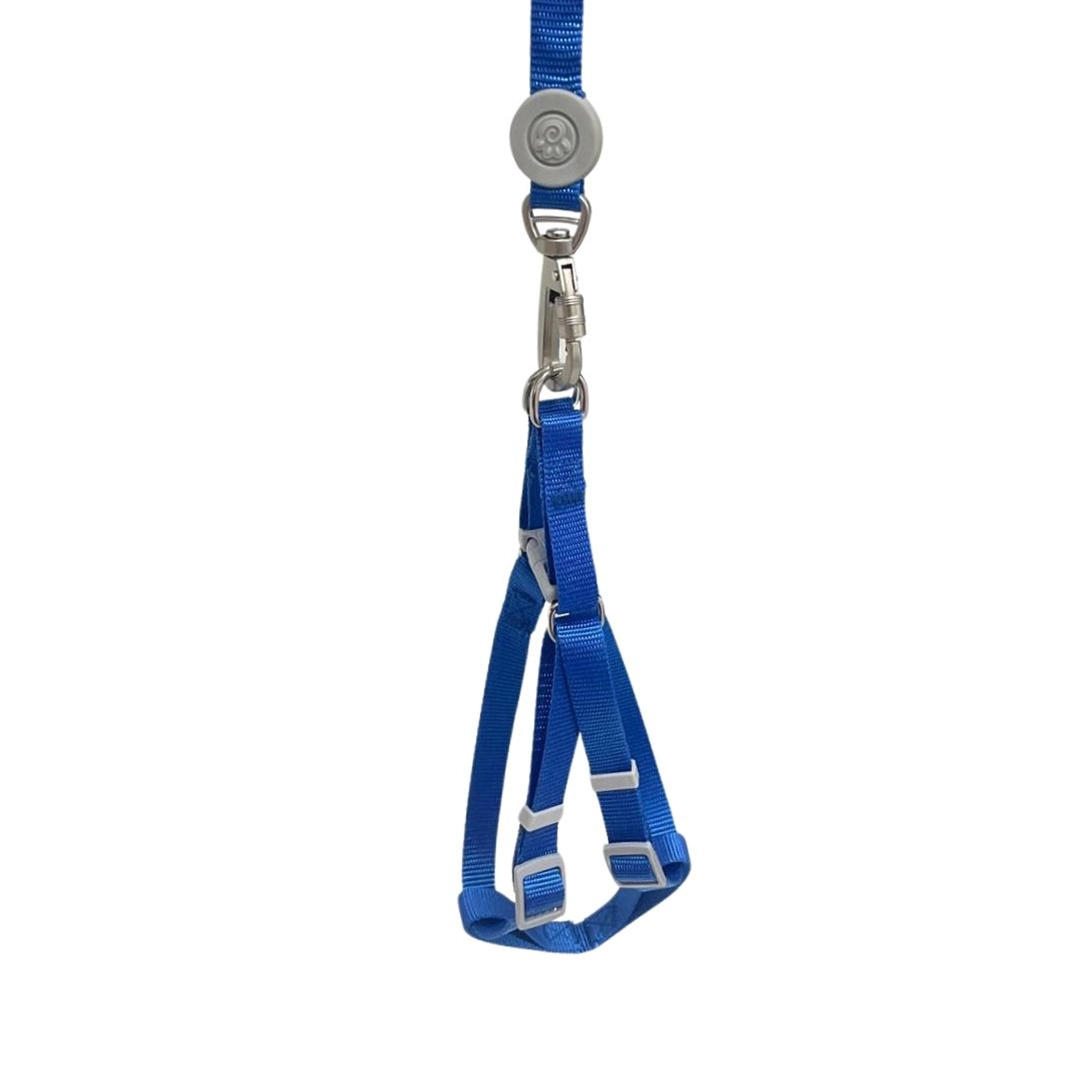 Peitoral com Guia Liso Azul 1,5cm para Cães GR223880 Pet Next