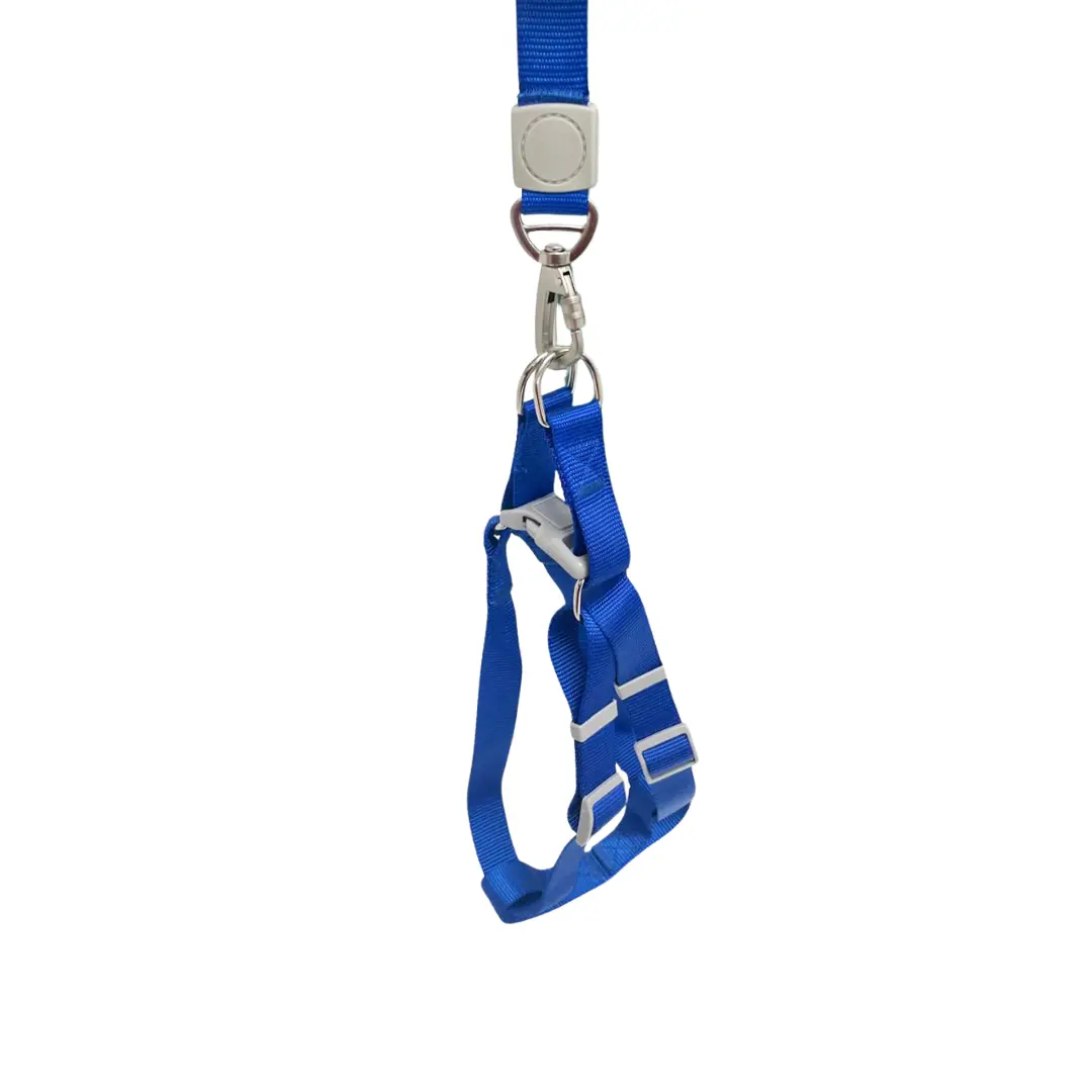Peitoral com Guia Liso Azul 2,5cm para Cães GR223883 Pet Next
