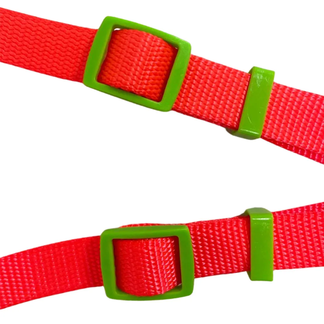 Peitoral Y com Guia Laranja 1,5cm GR223855 para Cães Pet Next