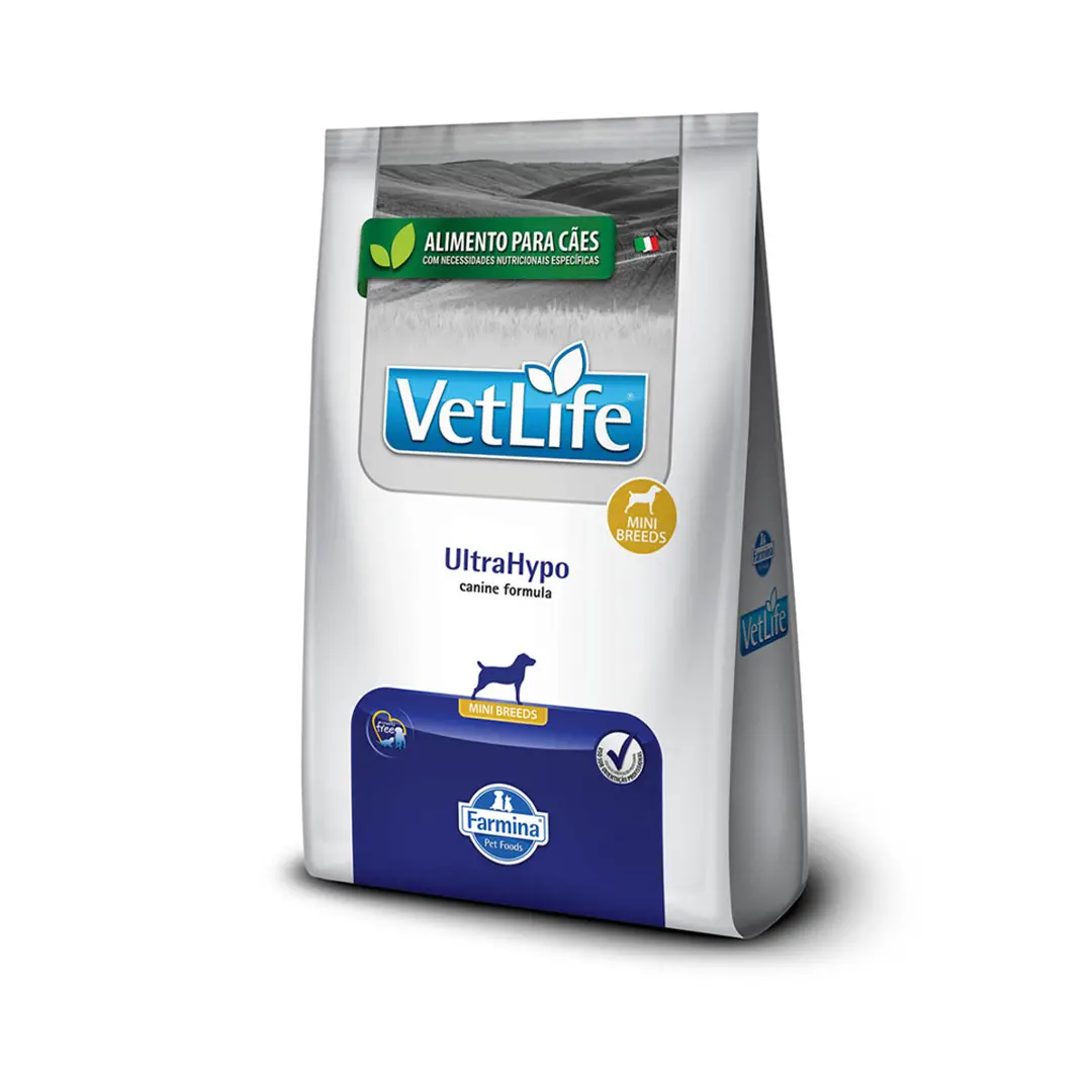 Ração Farmina Vet Life UltraHypo para Cães Adultos de Porte Pequeno 2Kg