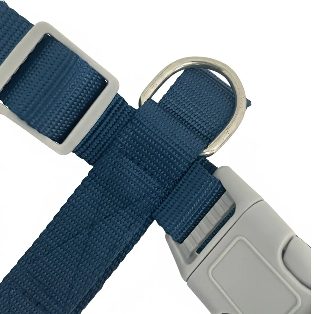 Peitoral H Liso 2,5cm Azul Escuro com Guia para Cães GR223870 Pet Next