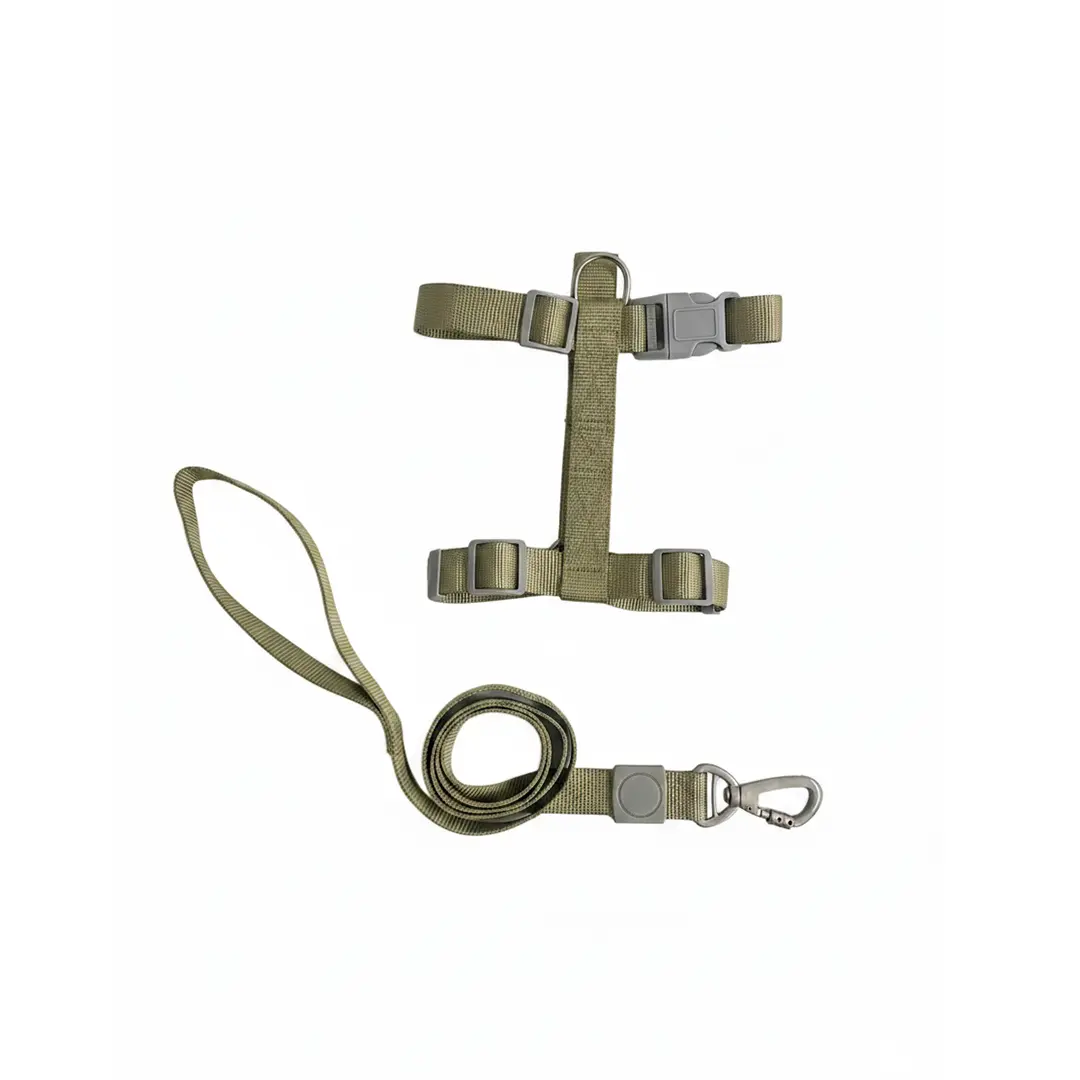 Peitoral H Liso 2,5 Verde com Guia para Cães GR222072 Pet Next