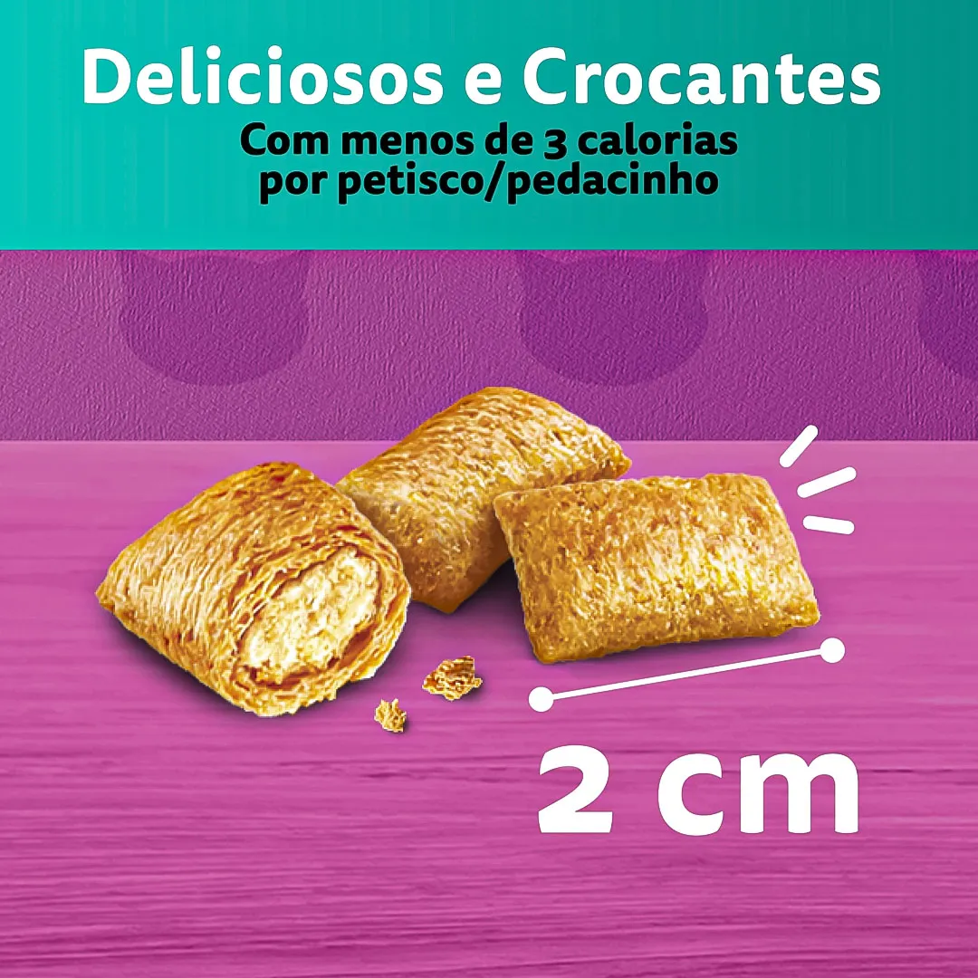 5x Petiscos Whiskas Anti Bola de Pelo para Gatos Adultos 40g