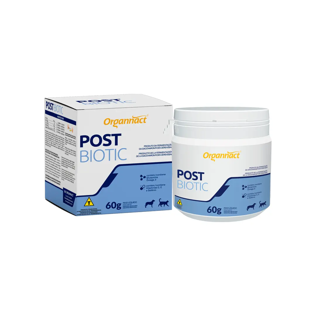 Suplemento Vitamínico Postbiotic para Cães e Gatos 60g