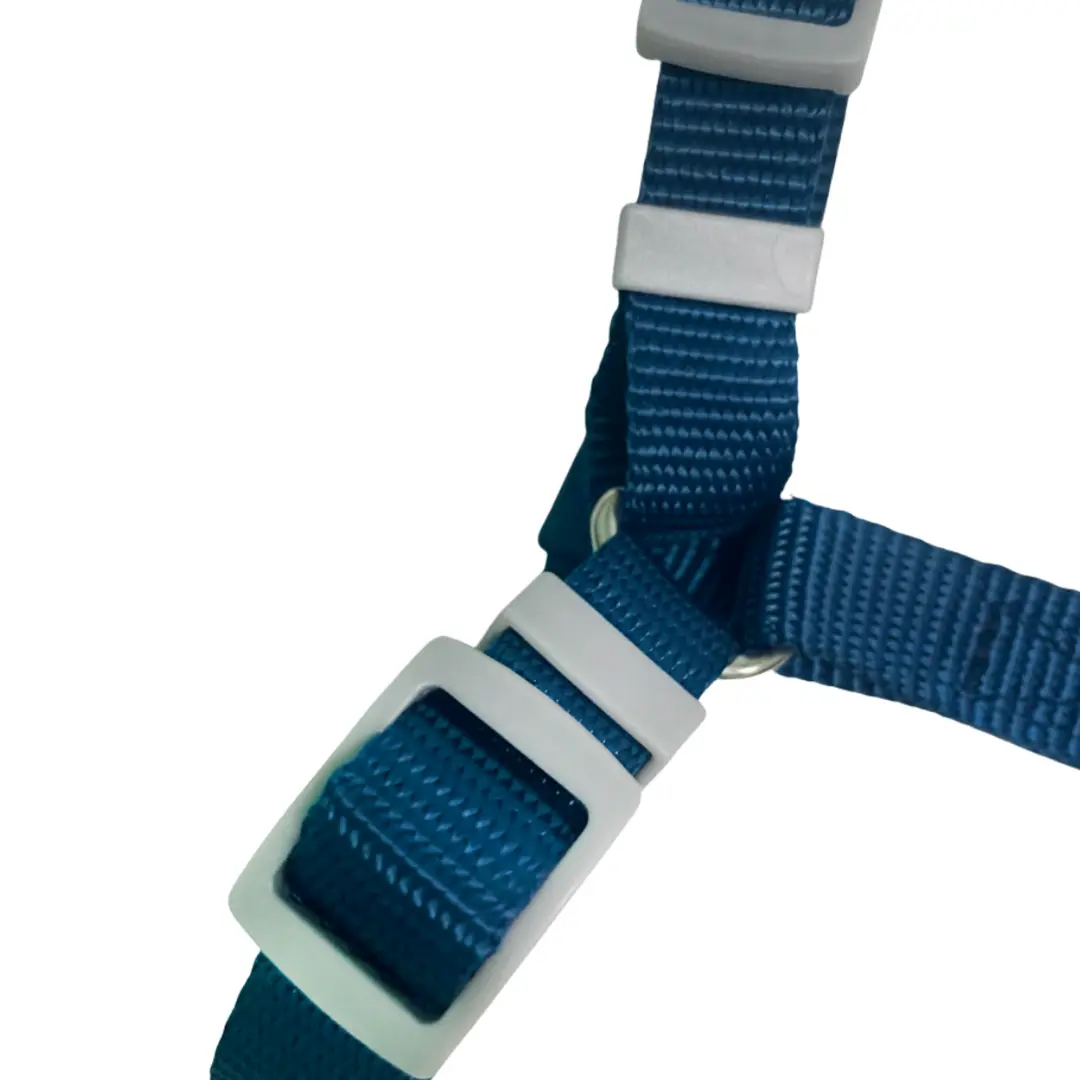 Peitoral H Liso 1,5cm Azul Escuro com Guia para Cães GR223868 Pet Next