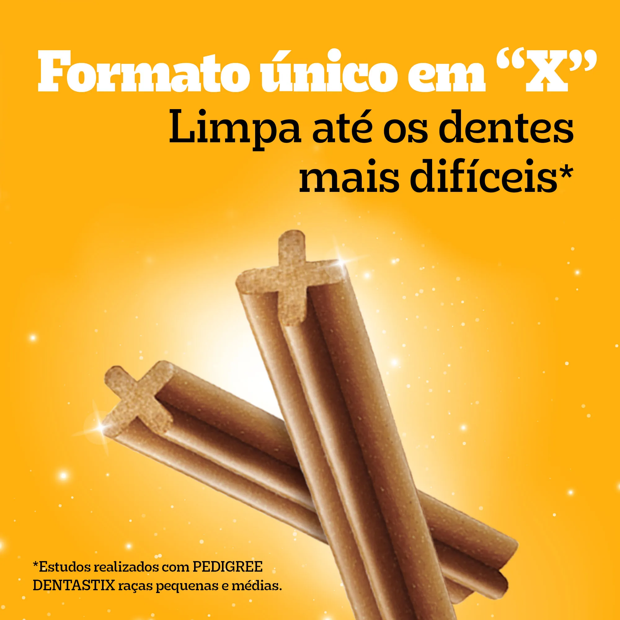 10x Petisco Pedigree Dentastix Cães Adultos Raças Médias 7UN 80g
